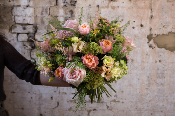 Apricot and Coral Posy