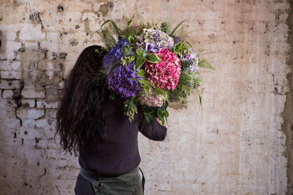 Massed Hydrangea Bouquet