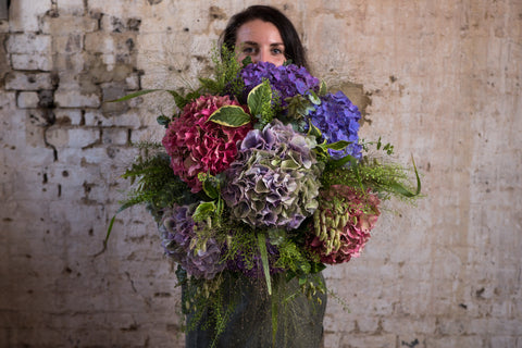 Massed Hydrangea Bouquet