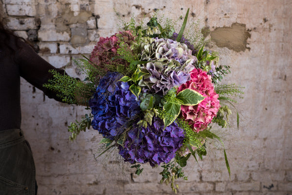 Massed Hydrangea Bouquet