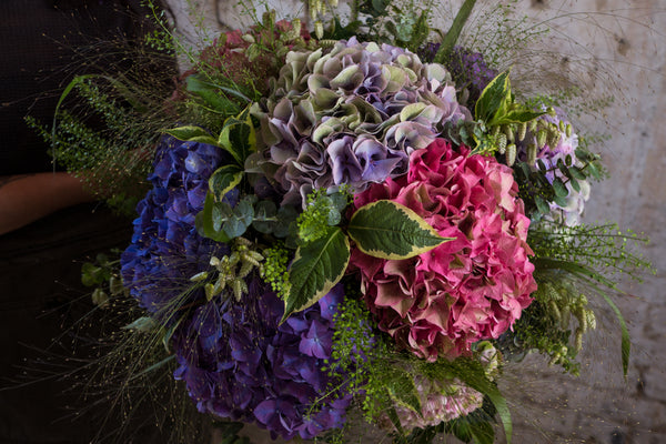 Massed Hydrangea Bouquet